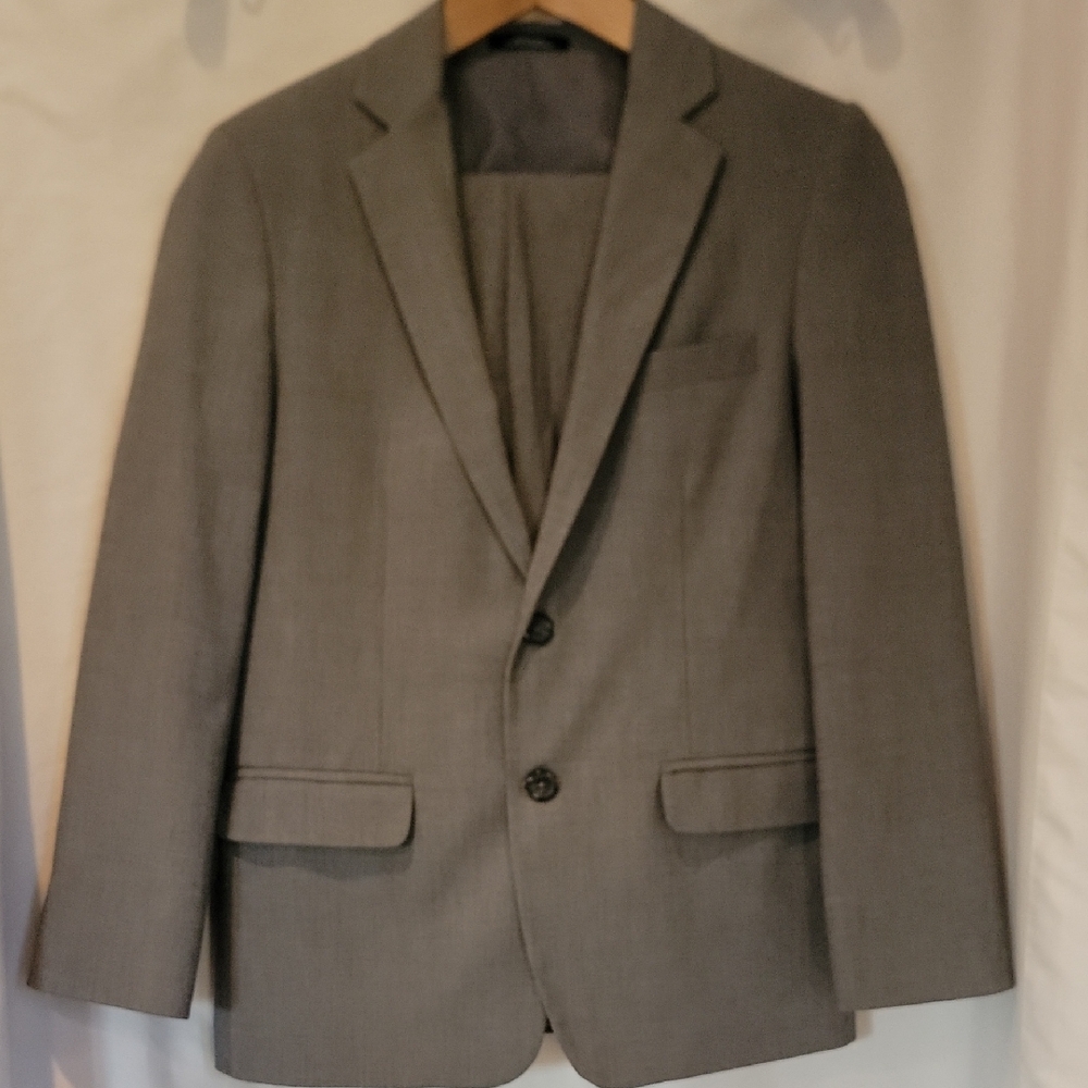 Young Men's Gray Suit Set